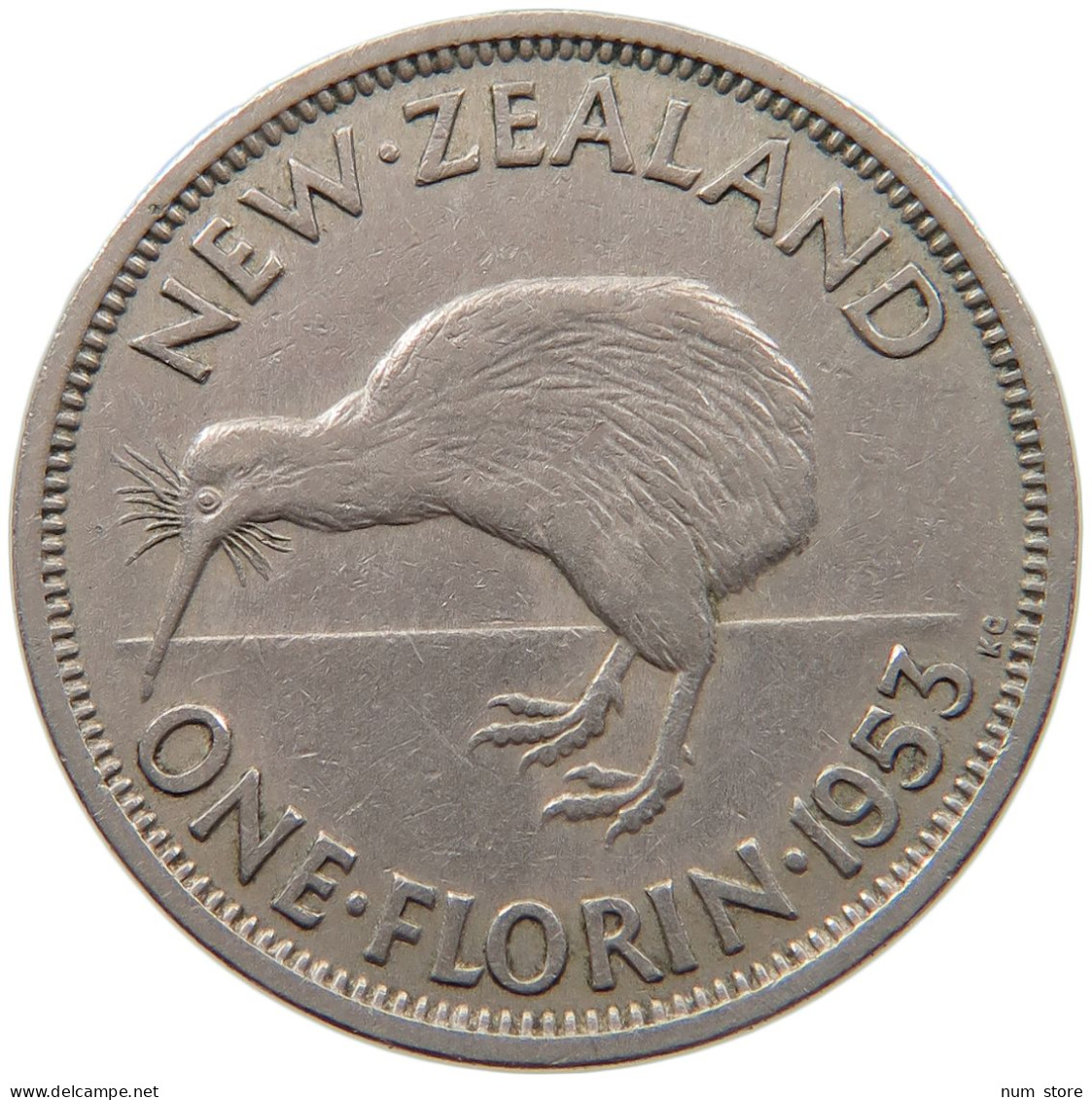 NEW ZEALAND FLORIN 1953 #s099 0235 - Nieuw-Zeeland