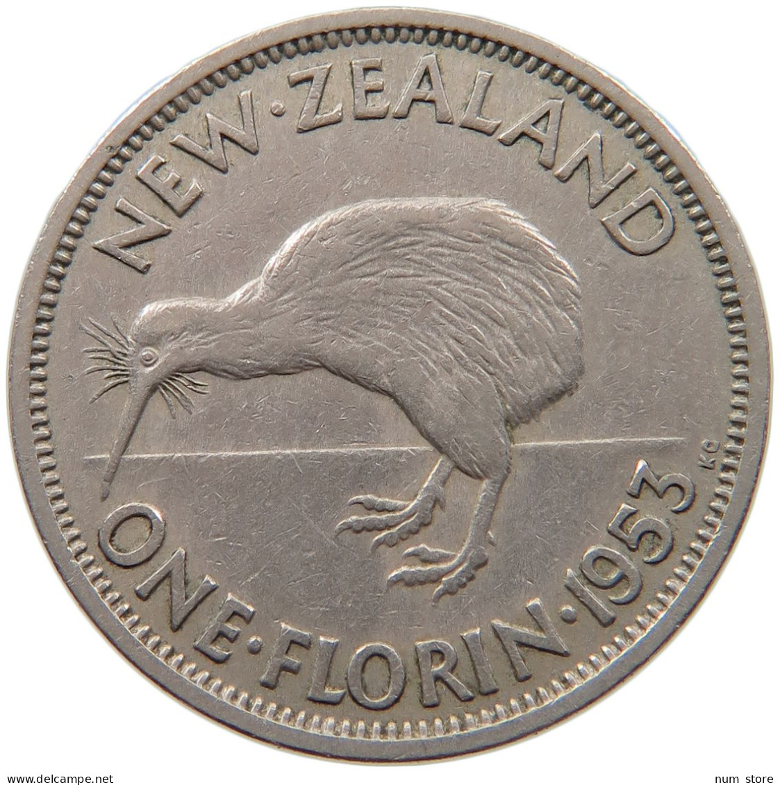 NEW ZEALAND FLORIN 1953 #s099 0235 - Nouvelle-Zélande