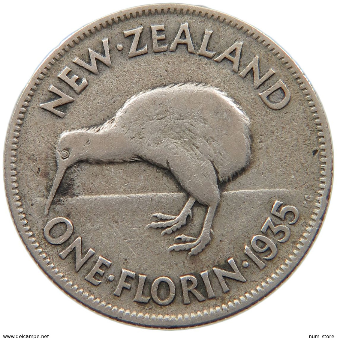 NEW ZEALAND FLORIN 1935 #s099 0239 - Nieuw-Zeeland