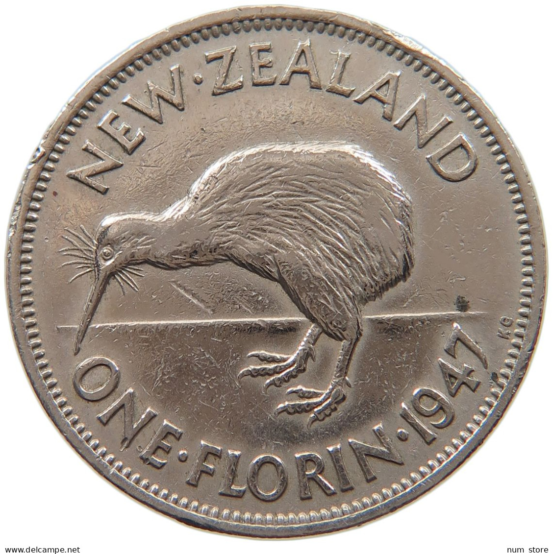 NEW ZEALAND FLORIN 1947 #s099 0241 - Nuova Zelanda