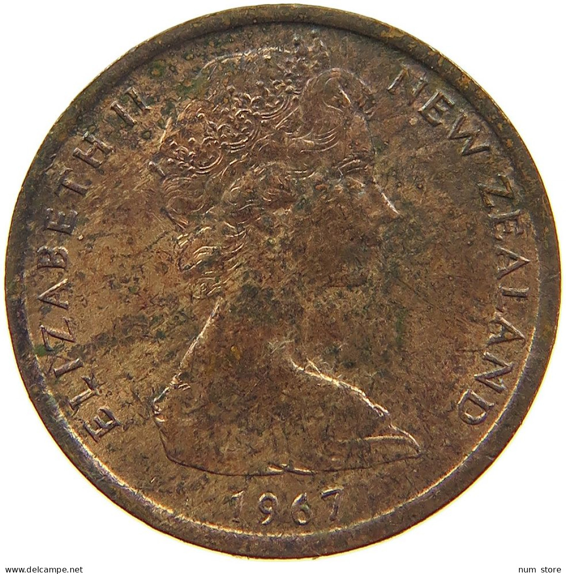 NEW ZEALAND CENT 1967 #s091 0451 - New Zealand