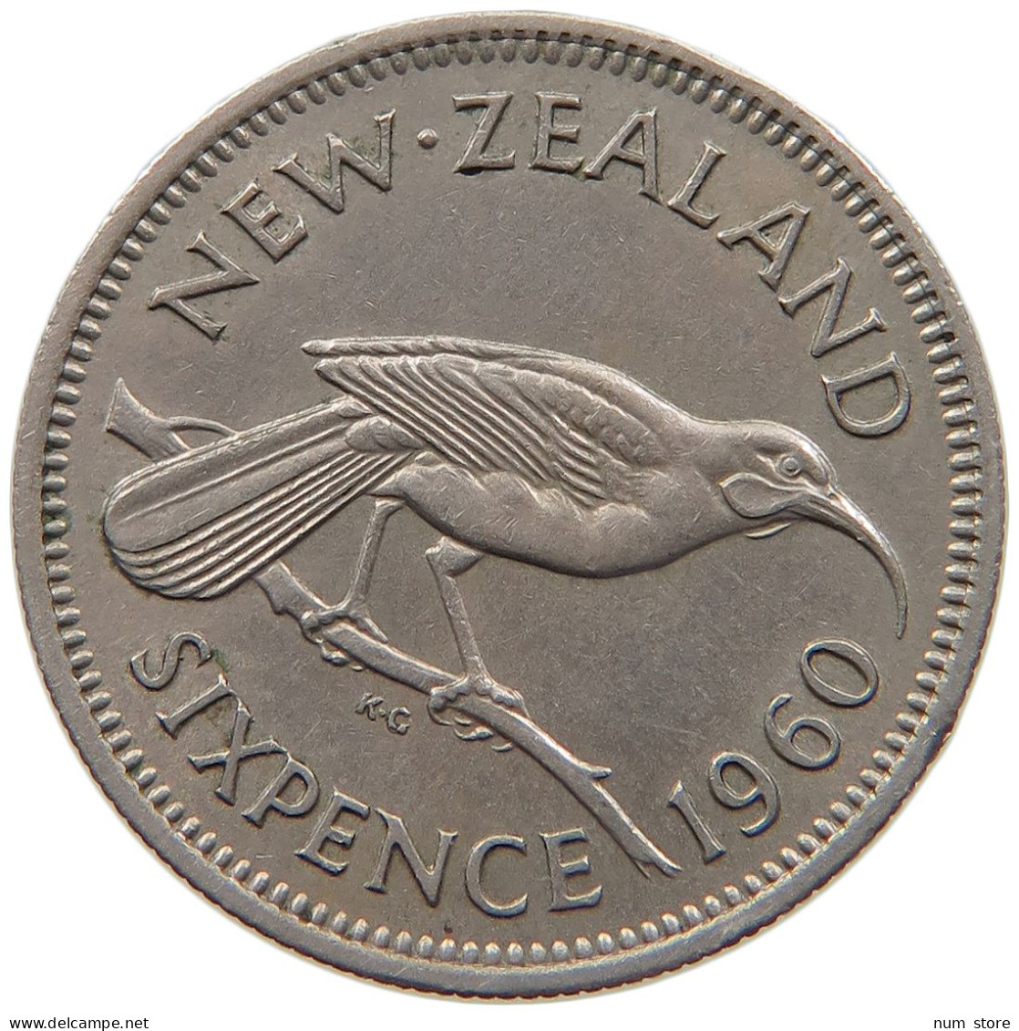 NEW ZEALAND 6 PENCE 1960 #s091 0521 - Neuseeland