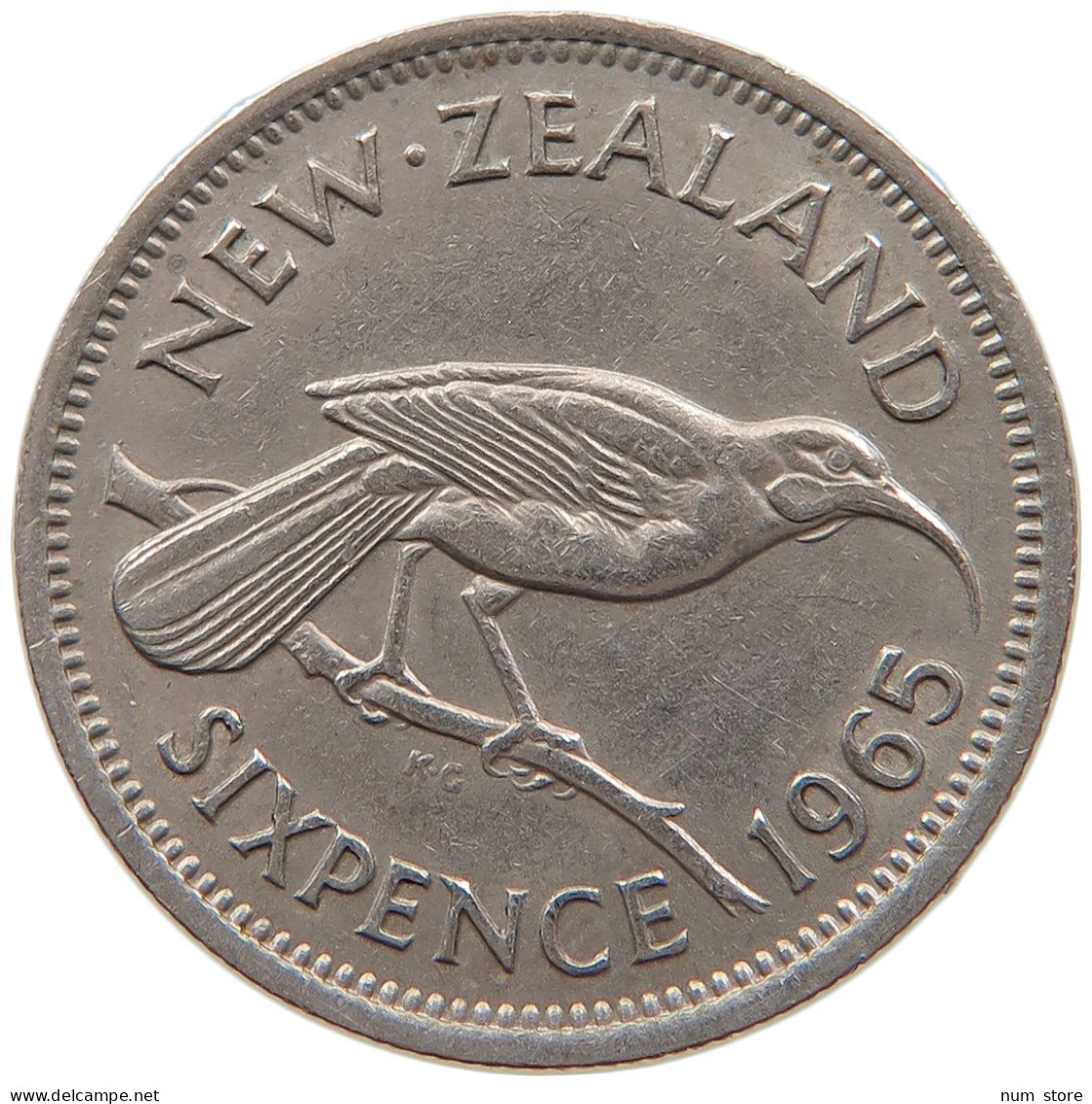 NEW ZEALAND 6 PENCE 1965 #s096 0385 - Nouvelle-Zélande