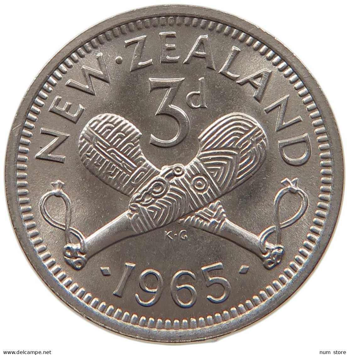 NEW ZEALAND 3 PENCE 1965 #s091 0547 - Nueva Zelanda