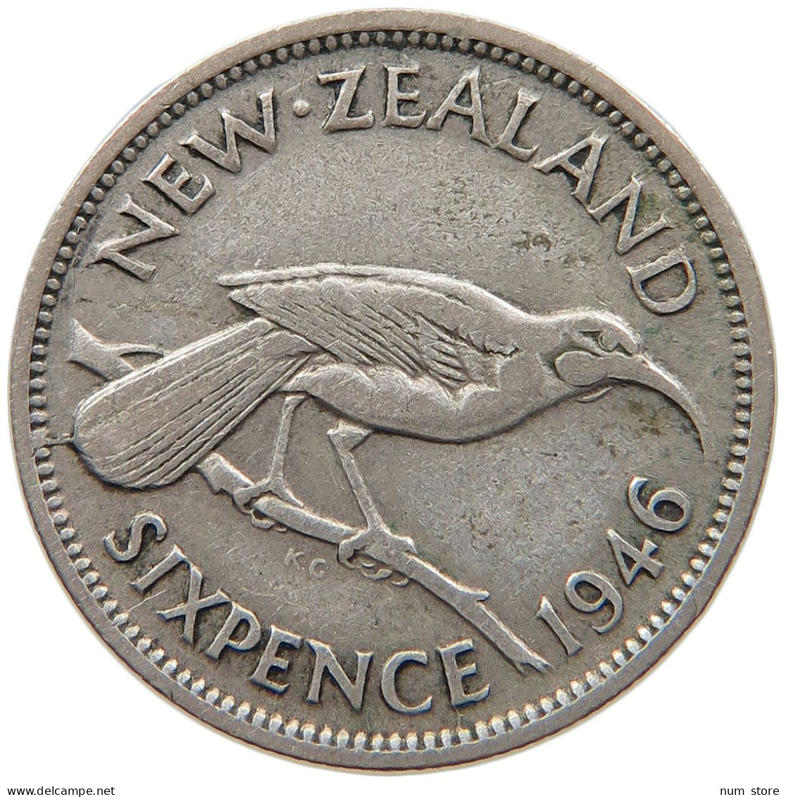 NEW ZEALAND 6 PENCE 1946 #s091 0513 - Neuseeland