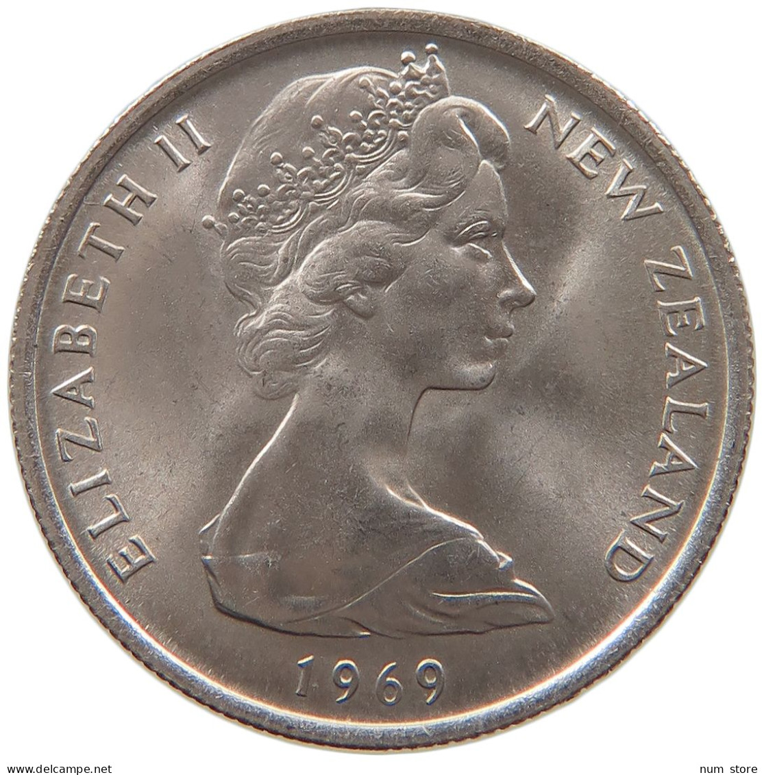 NEW ZEALAND 5 CENTS 1969 #s091 0537 - Nueva Zelanda