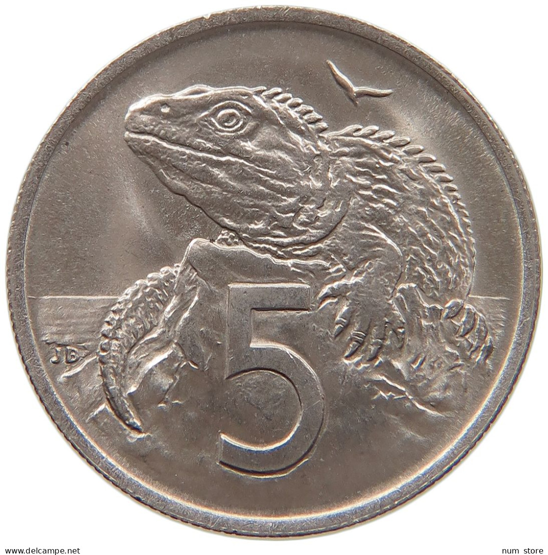 NEW ZEALAND 5 CENTS 1969 #s091 0537 - Nueva Zelanda