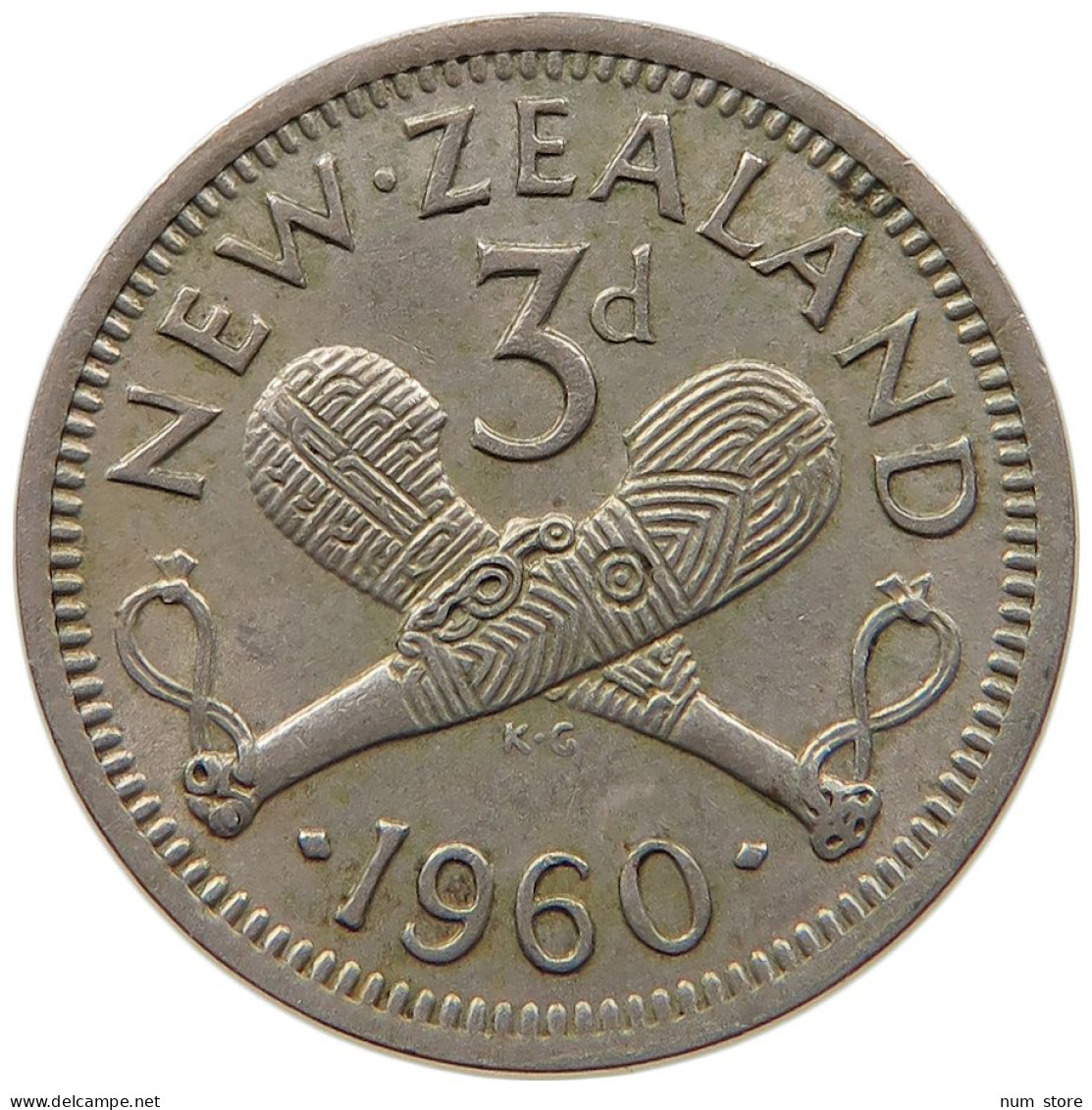 NEW ZEALAND 3 PENCE 1960 #s091 0543 - Nouvelle-Zélande