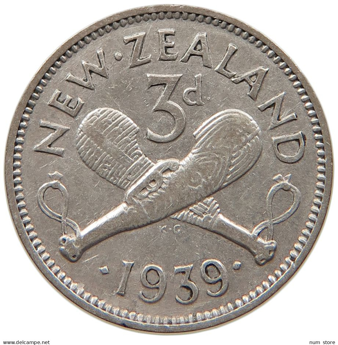 NEW ZEALAND 3 PENCE 1939 #s096 0313 - Neuseeland