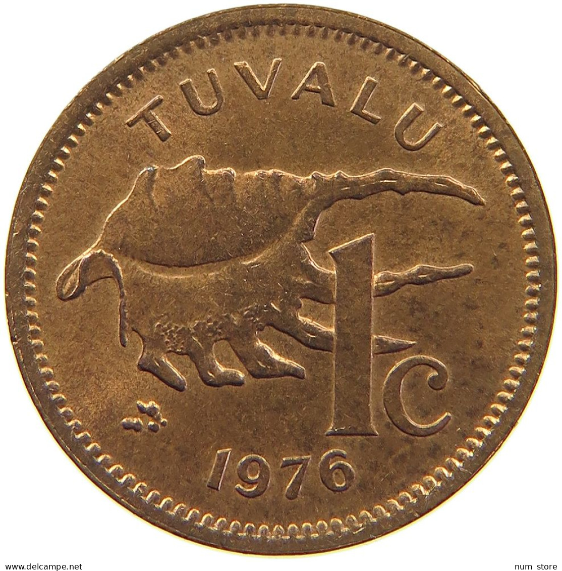 TUVALU CENT 1976 #s096 0035 - Tuvalu