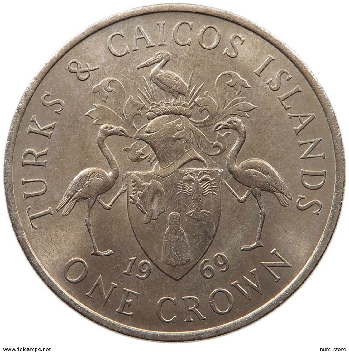 TURKS CAICOS ISLANDS CROWN 1969 #alb065 0377 - Turcas Y Caicos (Islas)