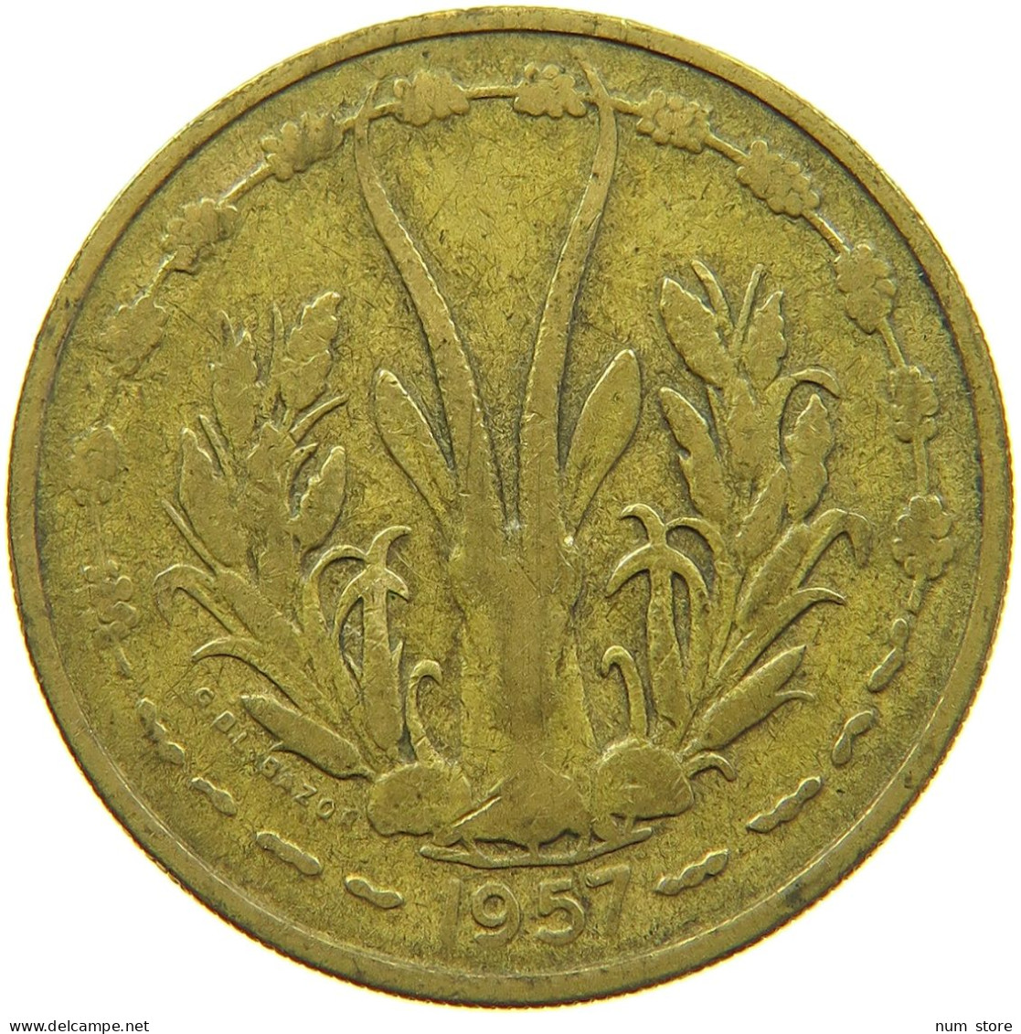 TOGO 25 FRANCS 1957 #s090 0361 - Togo