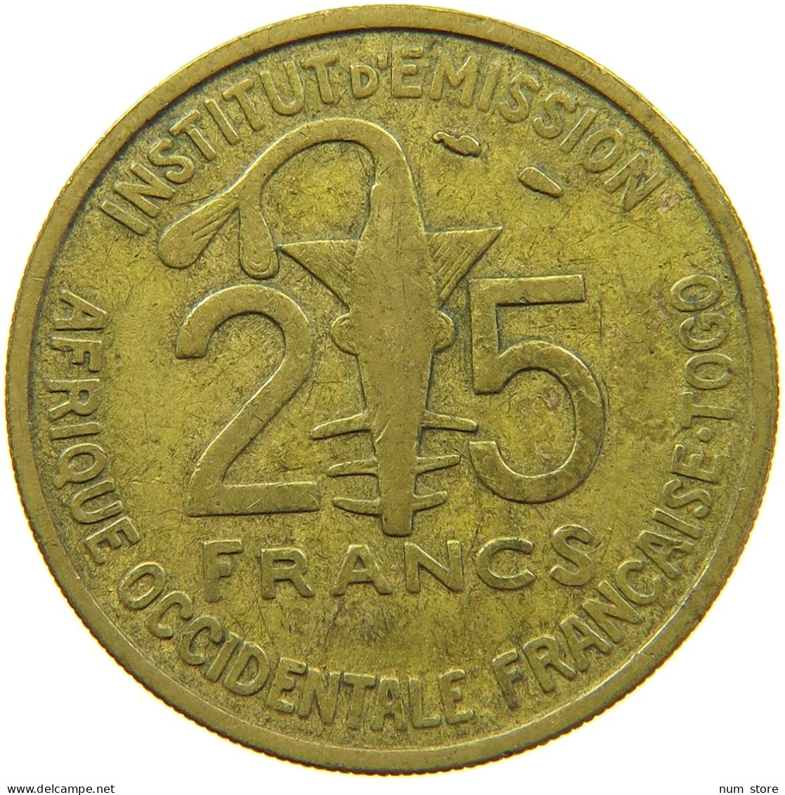 TOGO 25 FRANCS 1957 #s090 0361 - Togo