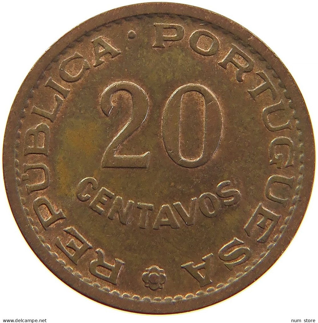 TIMOR 20 CENTAVOS 1970 #s096 0075 - Timor