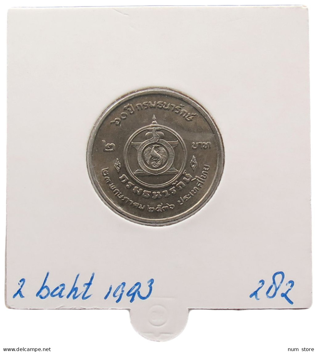 THAILAND 2 BAHT 1993 #alb070 0029 - Tailandia