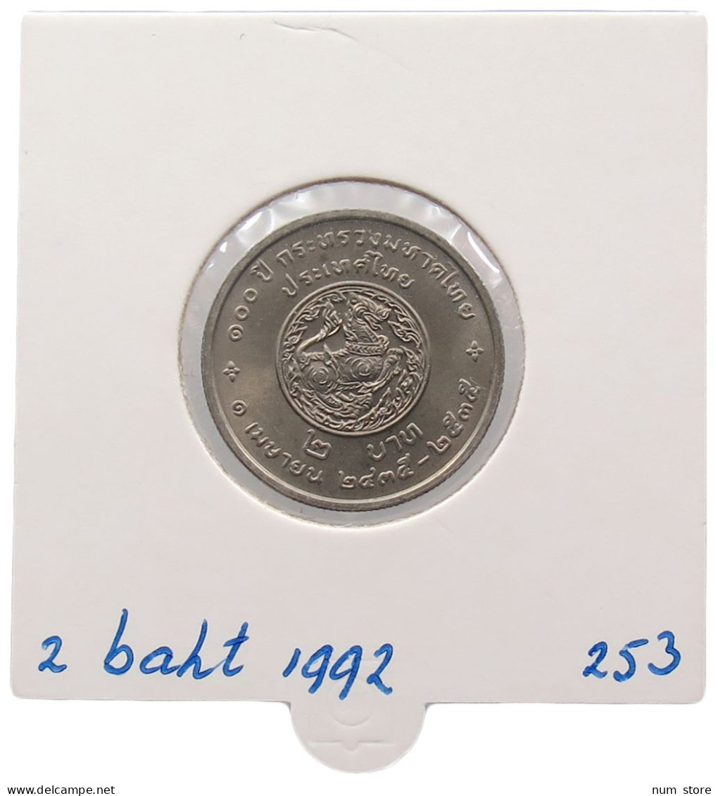 THAILAND 2 BAHT 1992 #alb070 0045 - Tailandia