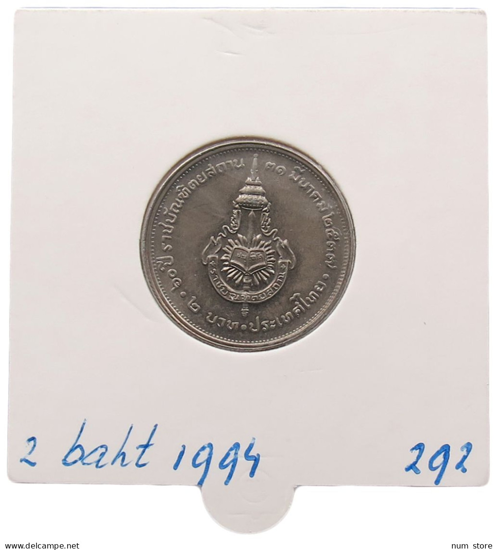 THAILAND 2 BAHT 1994 #alb070 0043 - Tailandia