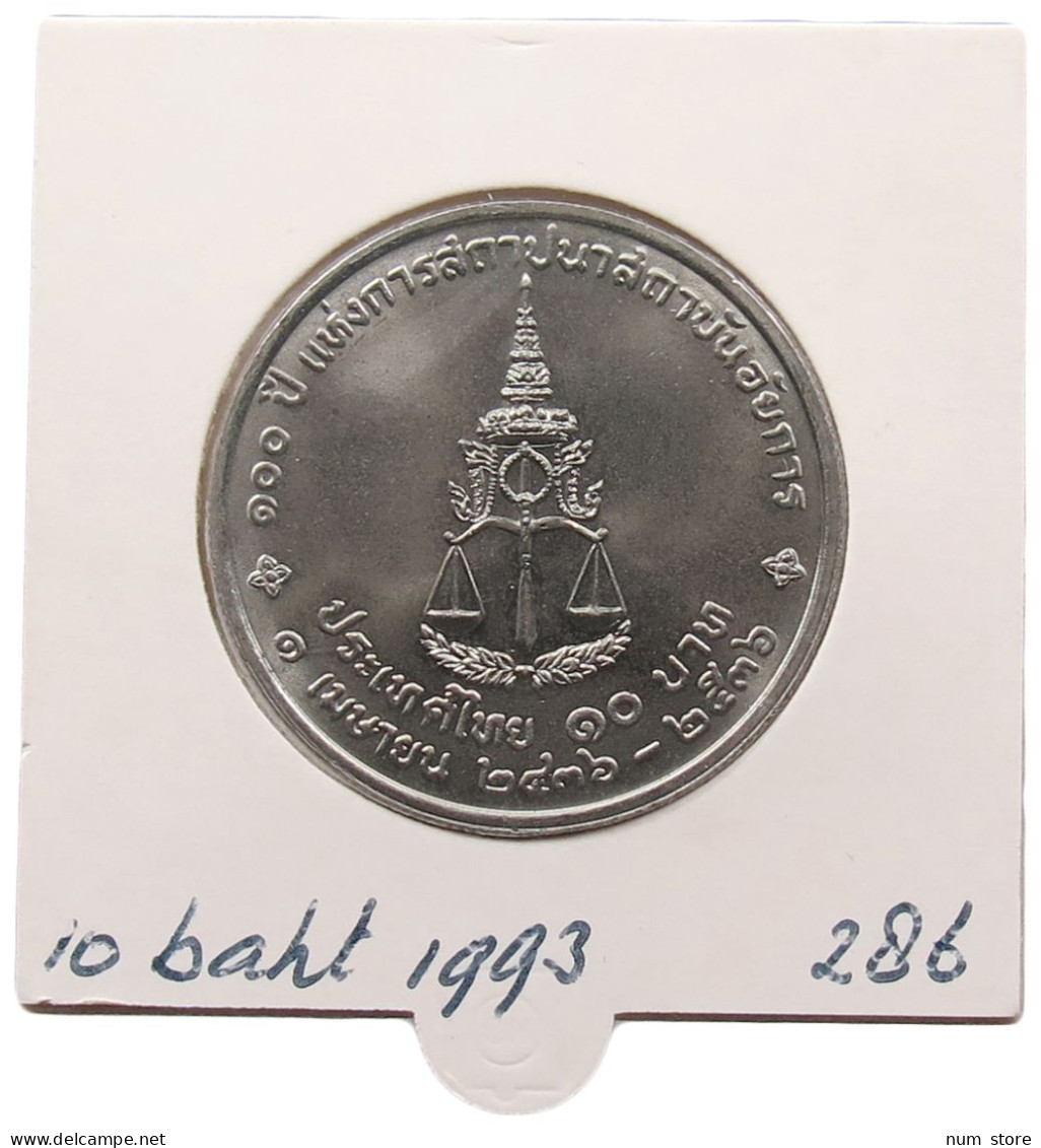 THAILAND 10 BAHT 1993 #alb070 0199 - Thaïlande