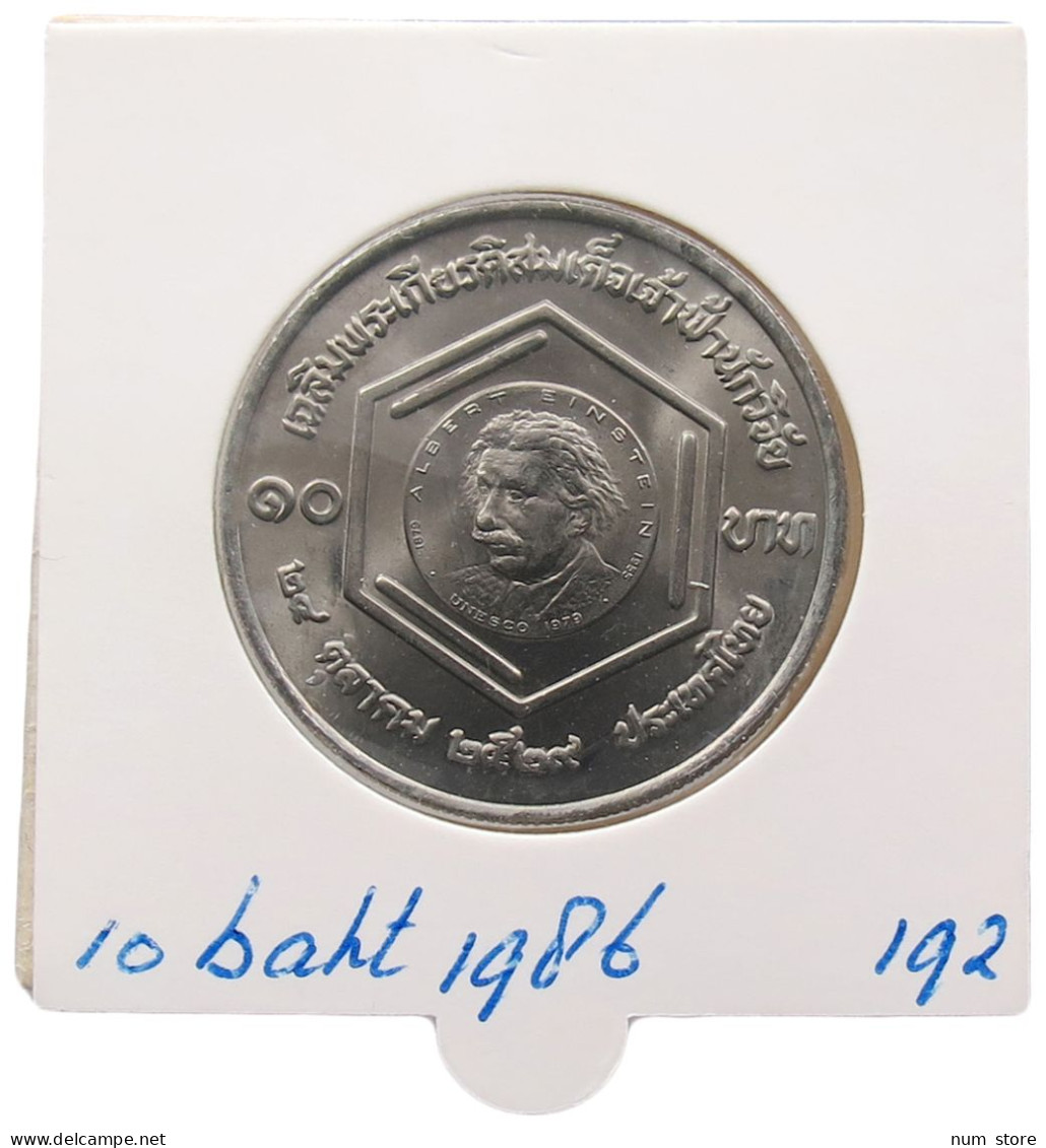 THAILAND 10 BAHT 1986 EINSTEIN #alb069 0725 - Thailand