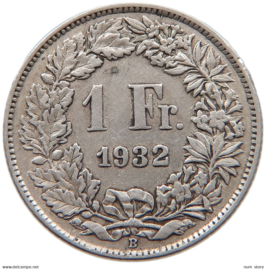 SWITZERLAND FRANC 1932 #s094 0179 - 1 Franc