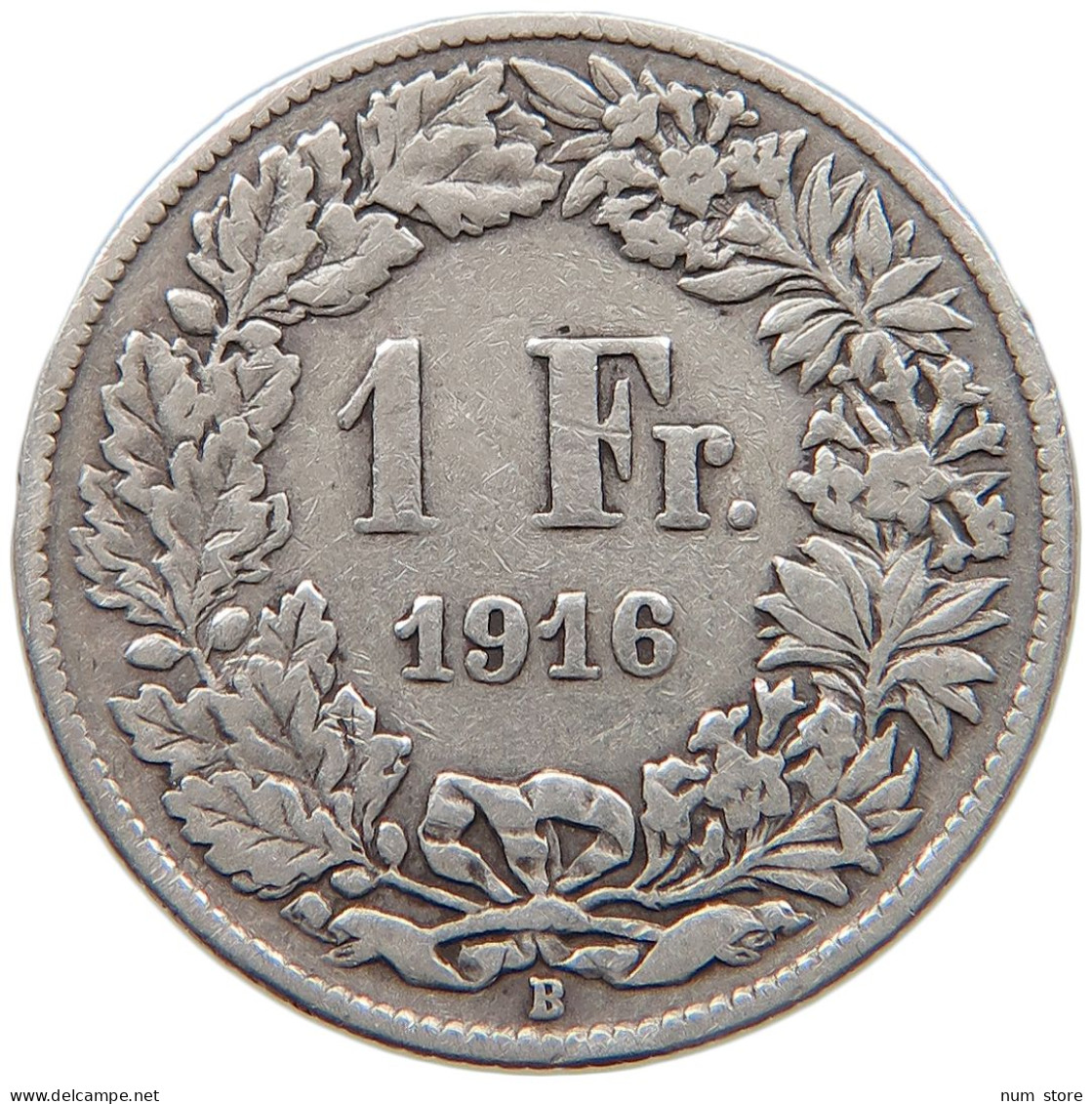 SWITZERLAND FRANC 1916 #s094 0171 - 1 Franc