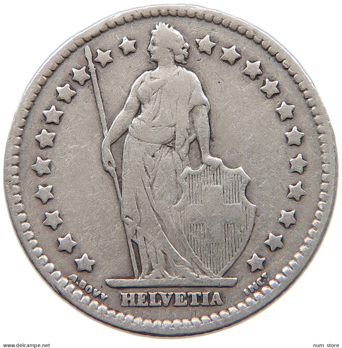 SWITZERLAND FRANC 1916 #s094 0171 - 1 Franc