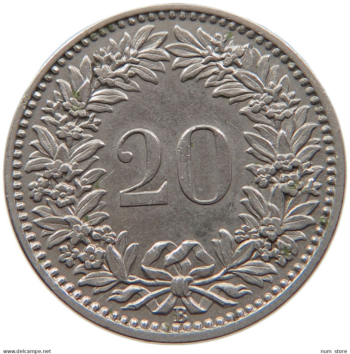 SWITZERLAND 20 RAPPEN 1903 #s100 0335 - 20 Centimes / Rappen