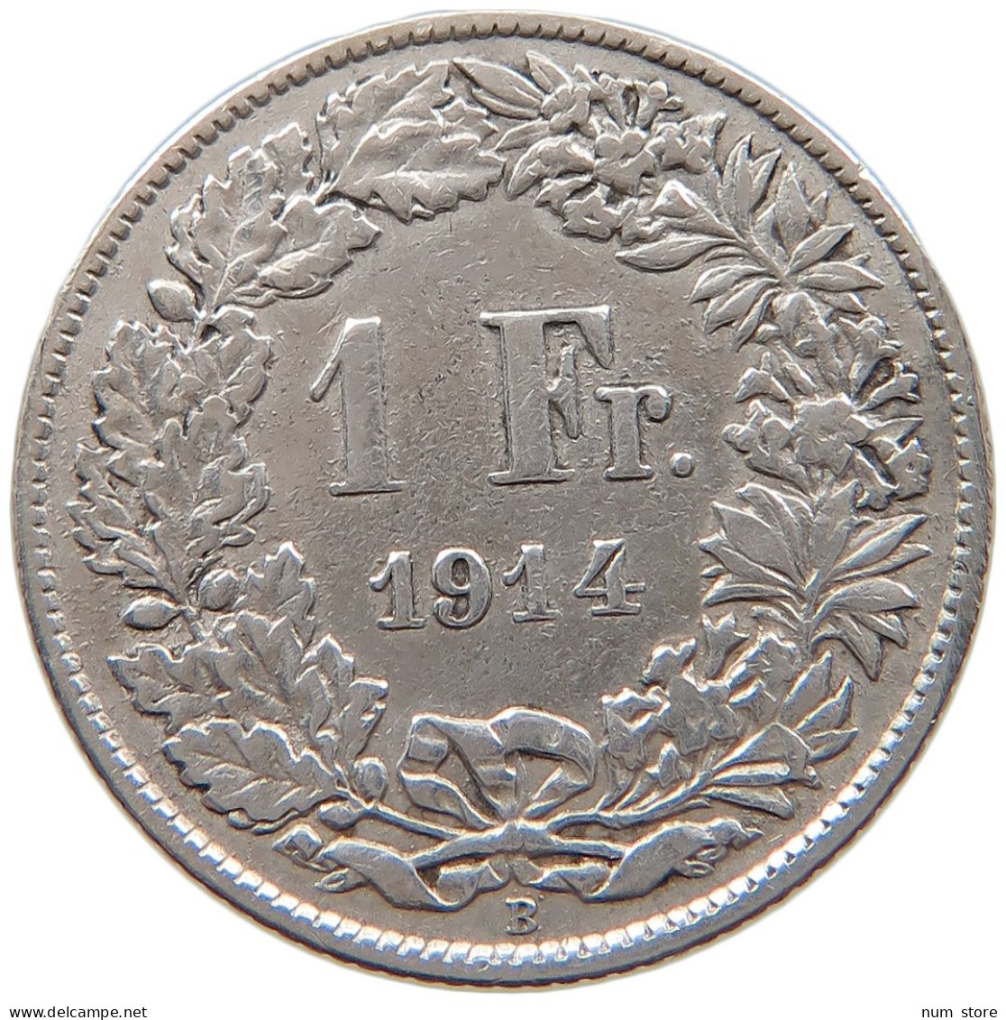 SWITZERLAND 1 FRANC FRANKEN 1914 #s101 0293 - 1 Franc