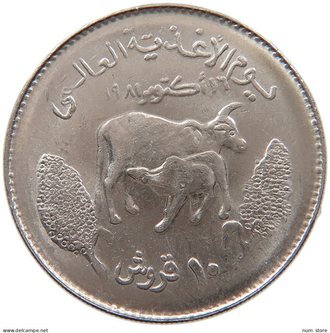 SUDAN 10 QIRSH 1981 #s097 0065 - Soedan