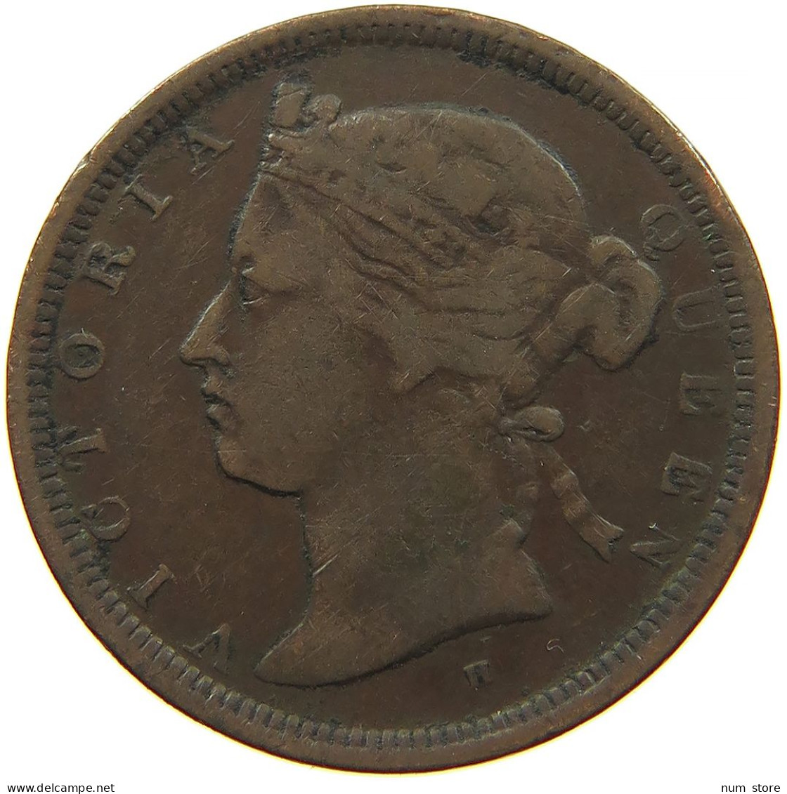 STRAITS SETTLEMENTS 1/2 CENT 1872 #s098 0339 - Maleisië