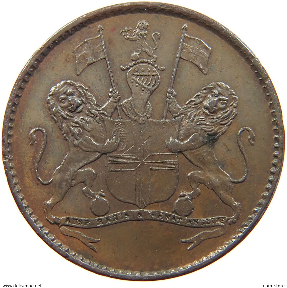 ST. HELENA HALFPENNY 1821 #s097 0143 - Saint Helena Island