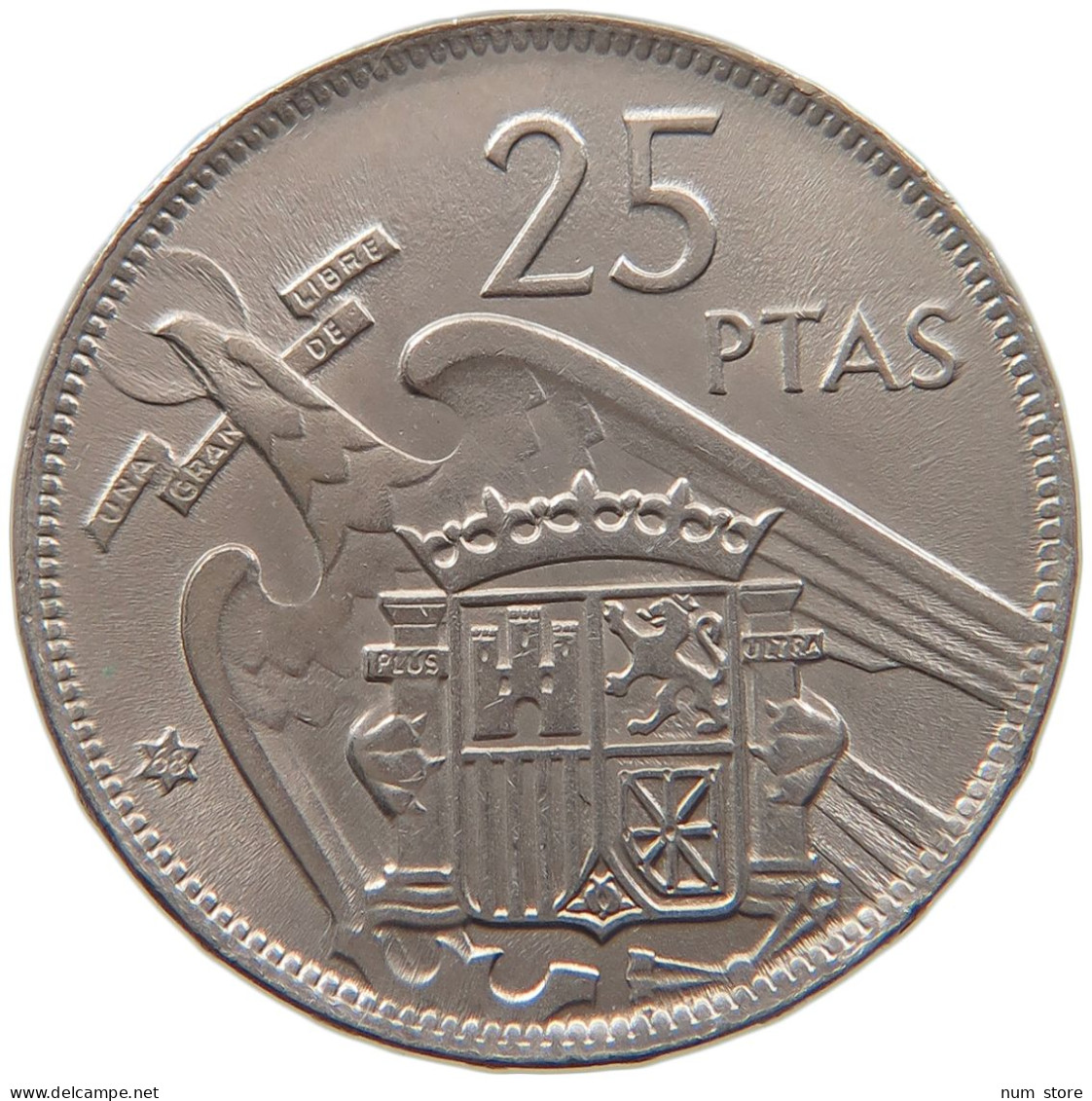 SPAIN 25 PESETAS 1957 68 #s090 0175 - 25 Peseta