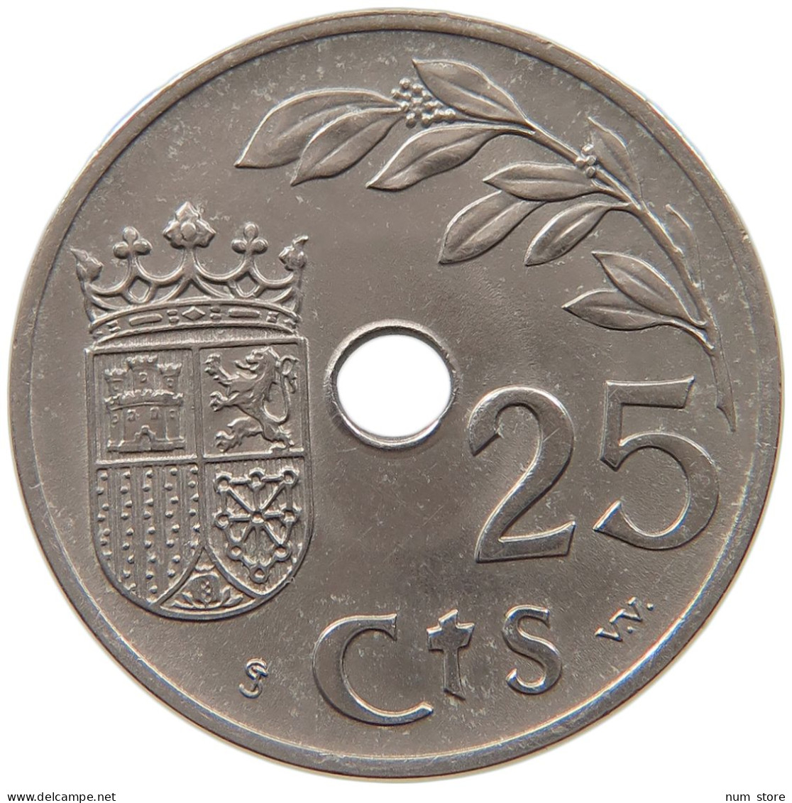 SPAIN 25 CENTIMOS 1937 #s090 0209 - 25 Centiemos