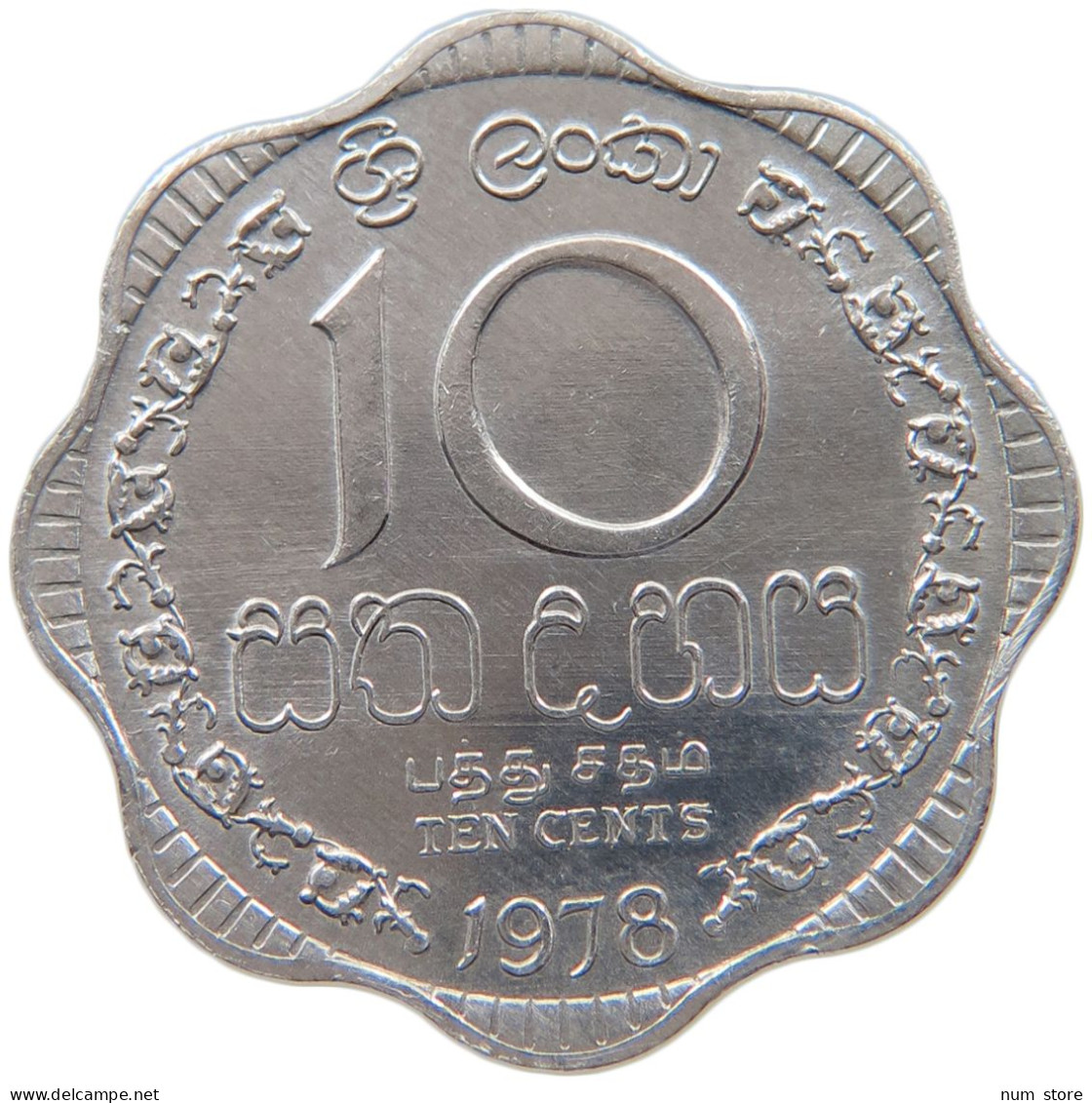 SRI LANKA 10 CENTS 1978 #s093 0241 - Sri Lanka