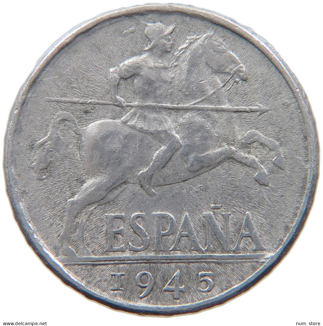 SPAIN 10 CENTIMOS 1945 #s089 0587 - 10 Centesimi