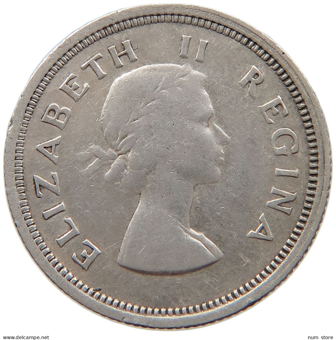 SOUTH AFRICA 6 PENCE 1956 #s101 0137 - South Africa