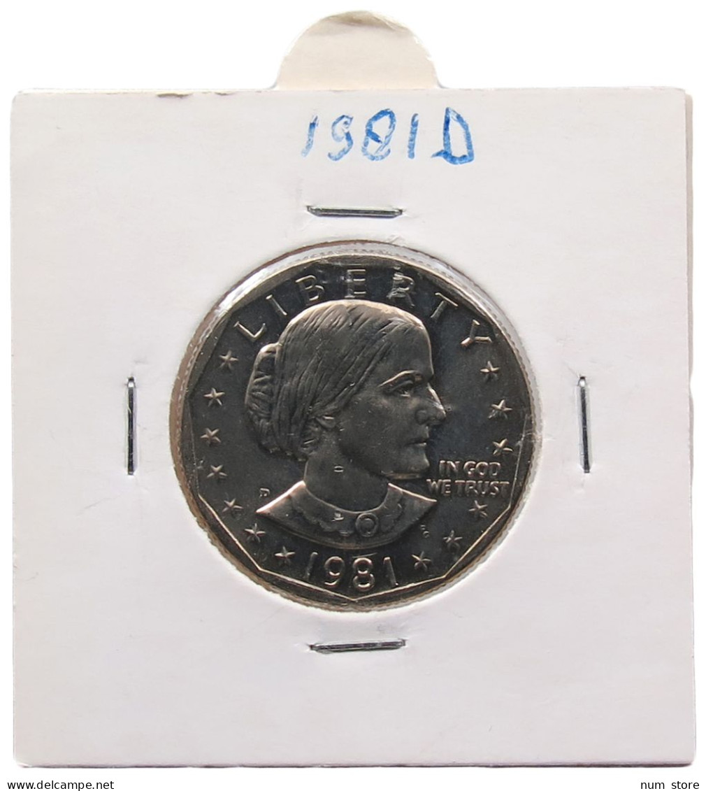 UNITED STATES OF AMERICA DOLLAR 1981 P #alb070 0477 - 1979-1999: Anthony