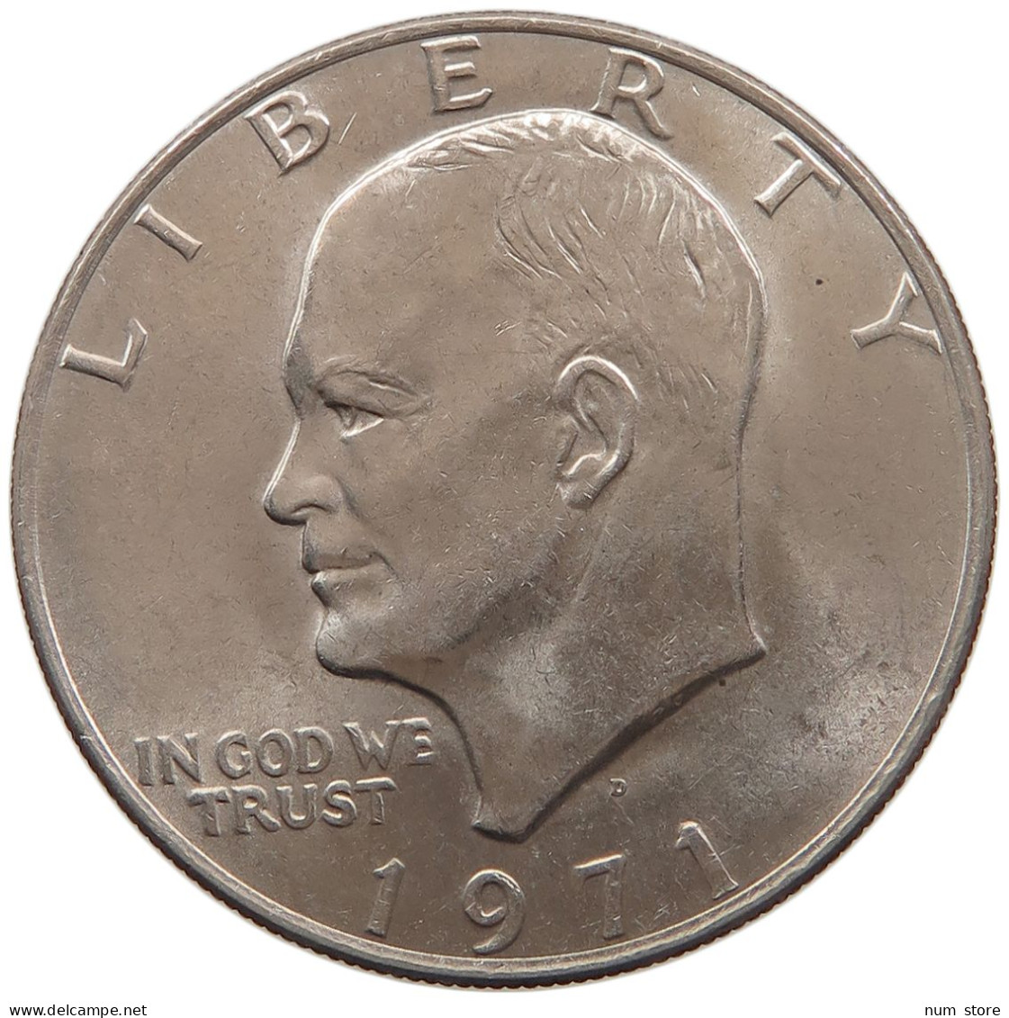 UNITED STATES OF AMERICA DOLLAR 1971 D EISENHOWER #alb065 0517 - 1971-1978: Eisenhower