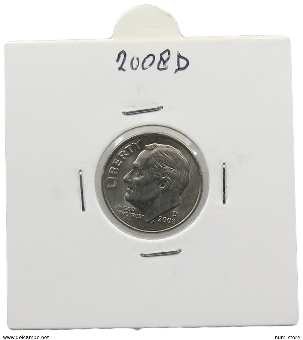 UNITED STATES OF AMERICA DIME 2008 D ROOSEVELT #alb071 0597 - 1946-...: Roosevelt