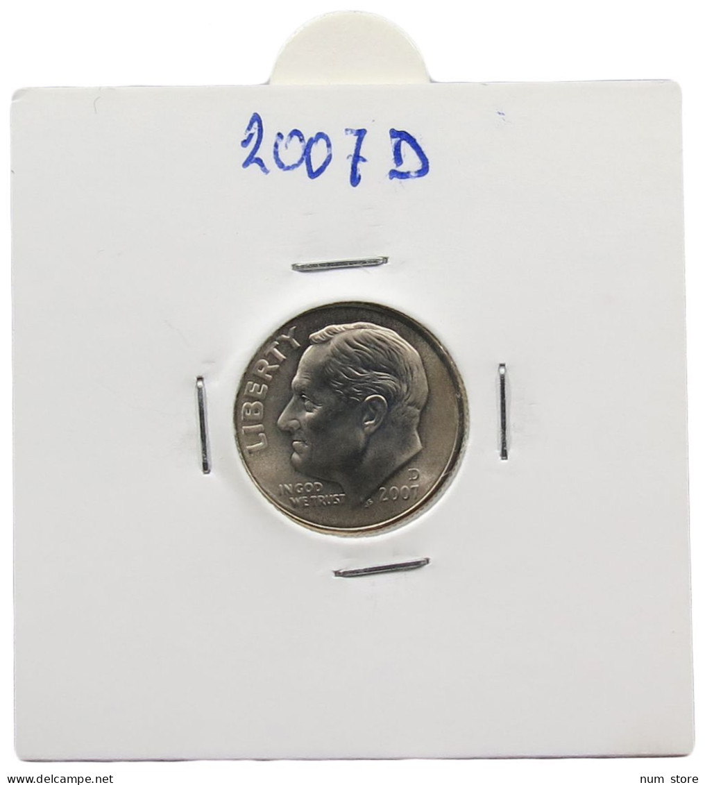 UNITED STATES OF AMERICA DIME 2007 D ROOSEVELT #alb071 0601 - 1946-...: Roosevelt