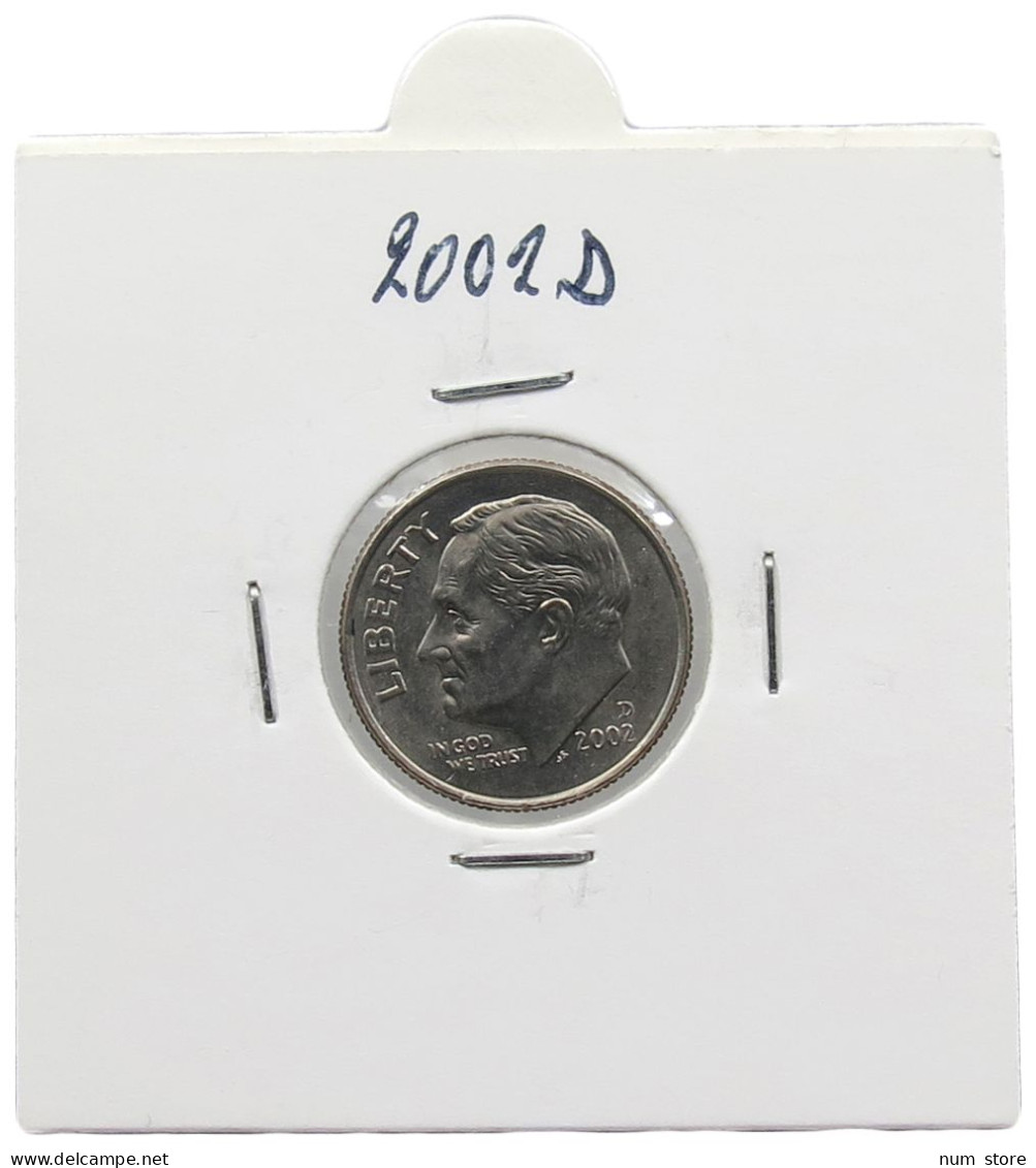 UNITED STATES OF AMERICA DIME 2002 D ROOSEVELT #alb071 0577 - 1946-...: Roosevelt