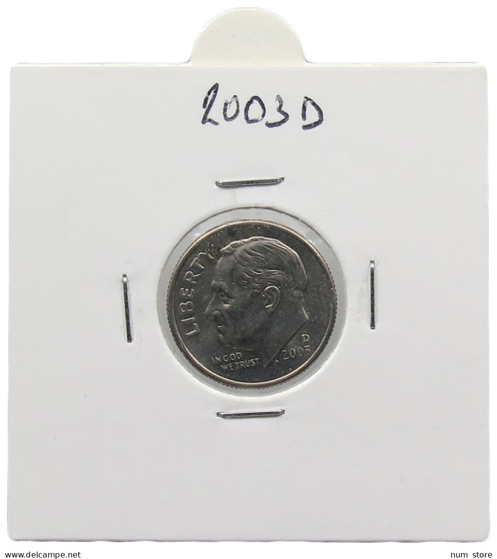 UNITED STATES OF AMERICA DIME 2003 D ROOSEVELT #alb071 0589 - 1946-...: Roosevelt