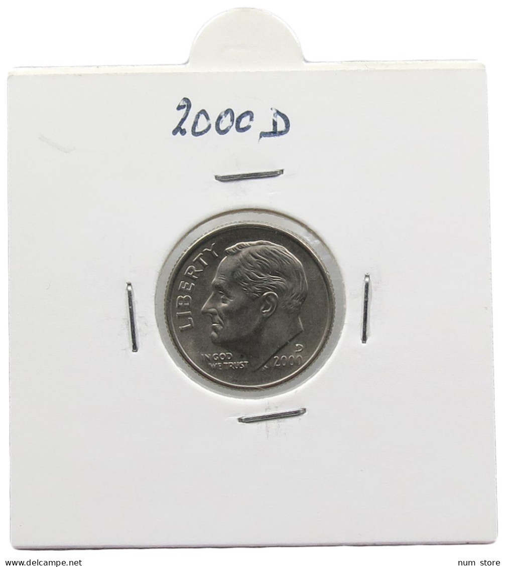 UNITED STATES OF AMERICA DIME 2000 D ROOSEVELT #alb071 0543 - 1946-...: Roosevelt