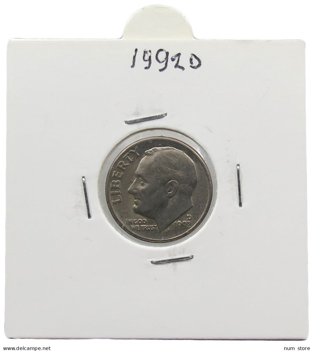 UNITED STATES OF AMERICA DIME 1992 D ROOSEVELT #alb071 0629 - 1946-...: Roosevelt