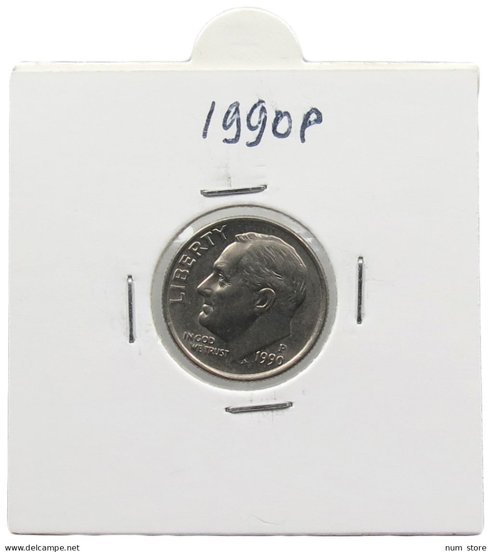 UNITED STATES OF AMERICA DIME 1990 P ROOSEVELT #alb071 0569 - 1946-...: Roosevelt