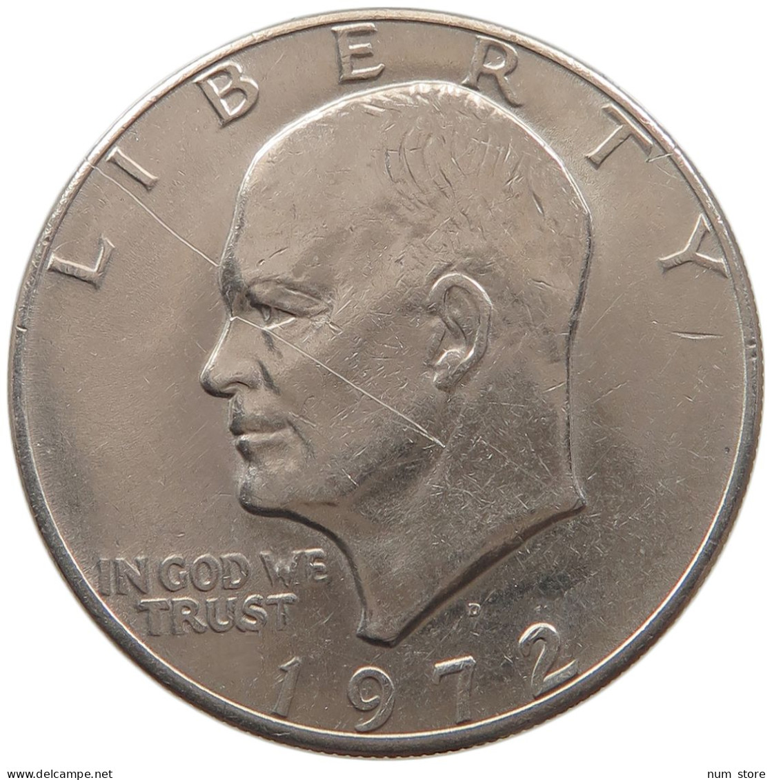 UNITED STATES OF AMERICA DOLLAR 1972 D EISENHOWER #alb065 0519 - 1971-1978: Eisenhower