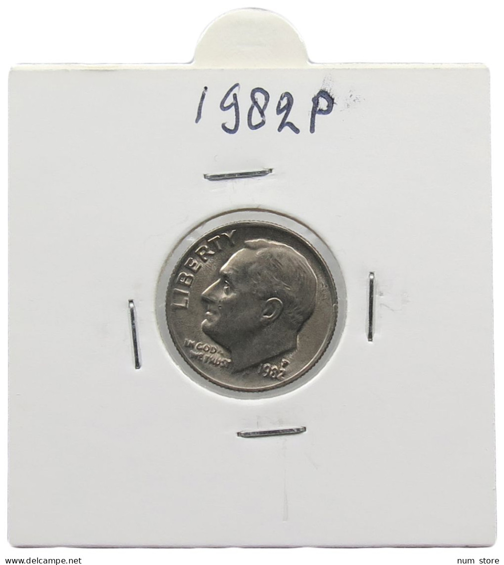 UNITED STATES OF AMERICA DIME 1982 P ROOSEVELT #alb071 0621 - 1946-...: Roosevelt