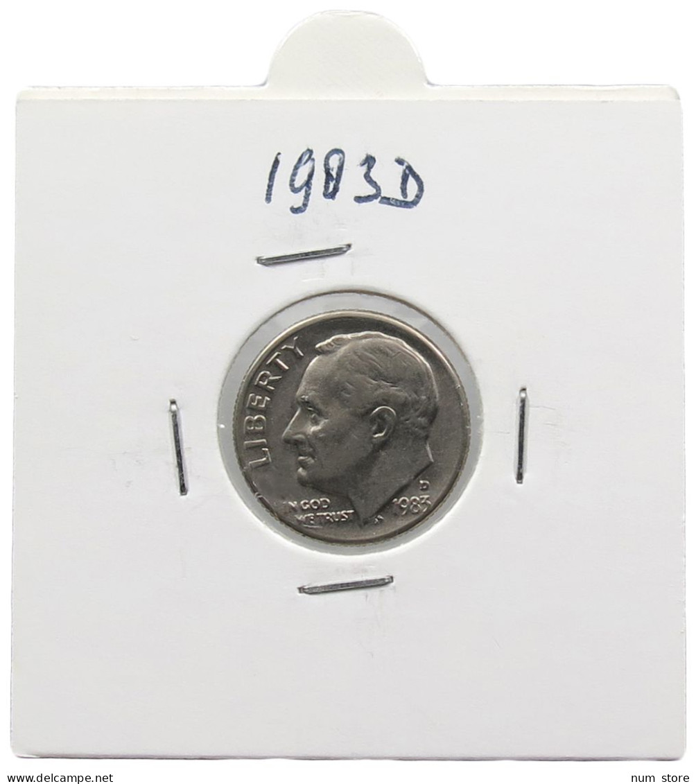 UNITED STATES OF AMERICA DIME 1983 D ROOSEVELT #alb071 0615 - 1946-...: Roosevelt