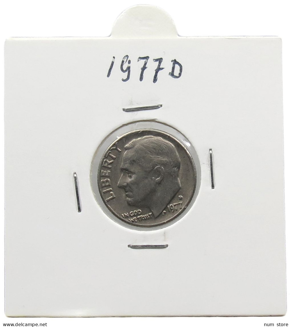 UNITED STATES OF AMERICA DIME 1977 D ROOSEVELT #alb071 0517 - 1946-...: Roosevelt