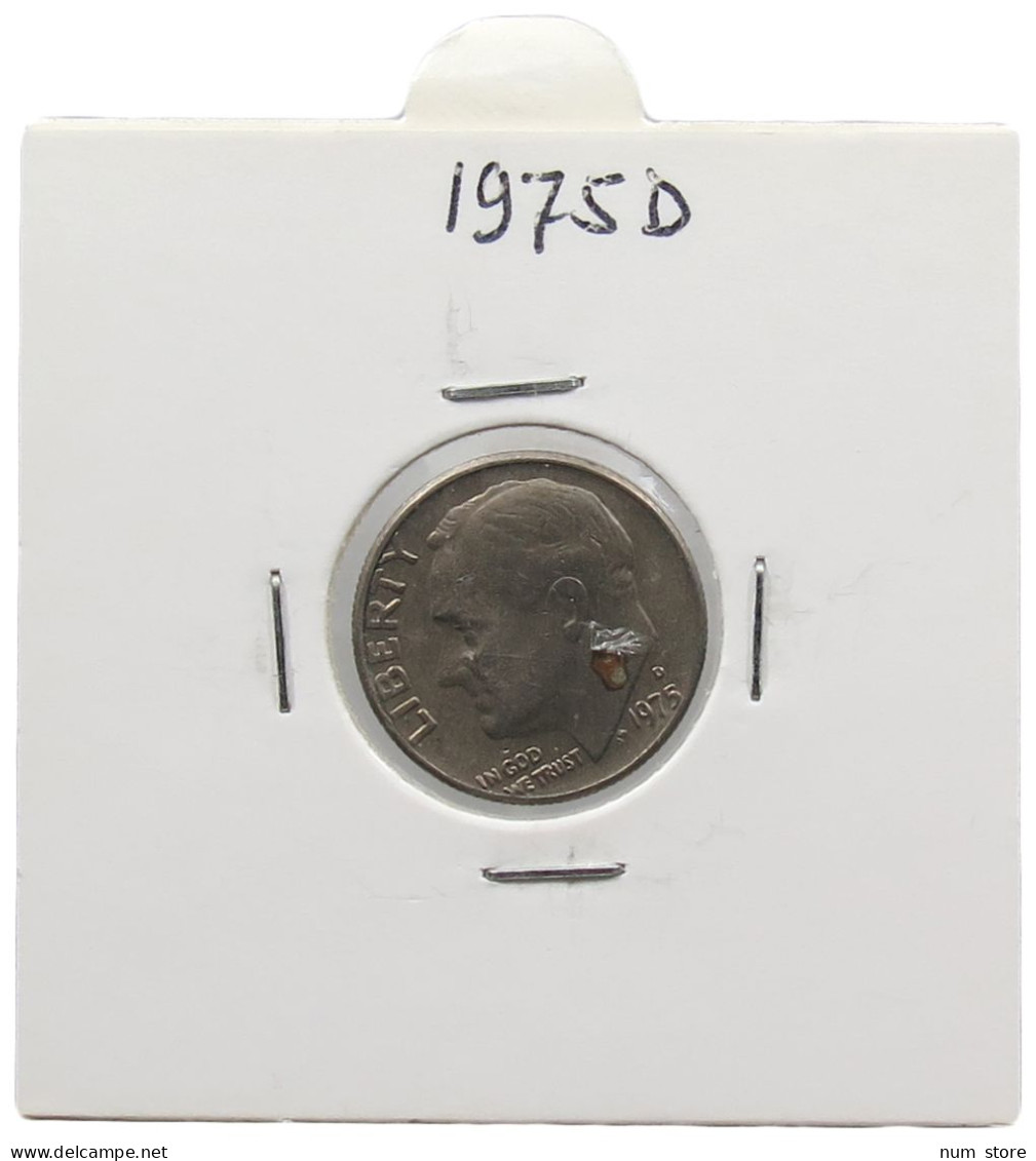 UNITED STATES OF AMERICA DIME 1975 D ROOSEVELT #alb071 0525 - 1946-...: Roosevelt